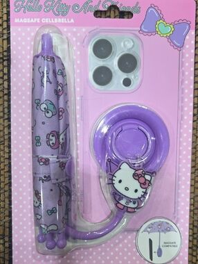 Hello Kitty Lavender MagSafe Phone Ring with Umbrella Stand